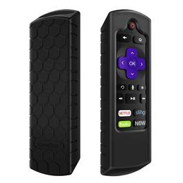Kitcheniva - Shockproof Silicone Remote Case For Roku Voice Remote (RCAL7R) Black - Black