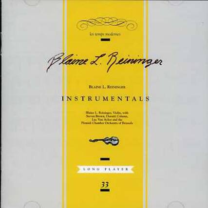 Plame L. Beininger
Plame L. Beininger
INSTRUMENTALS
Plame L. Beininger, Violin with
Piano, Violin and Accordion
Piano, Violin and Accordion
LONG PLAYER
33