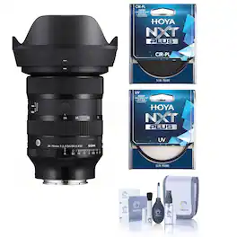 Bundle - Sigma - 24-70mm f/2.8 DG DN II Art Lens for Sony E, with Hoya NXT Plus 82mm 10-Layer HMC Multi-Coated UV Lens
