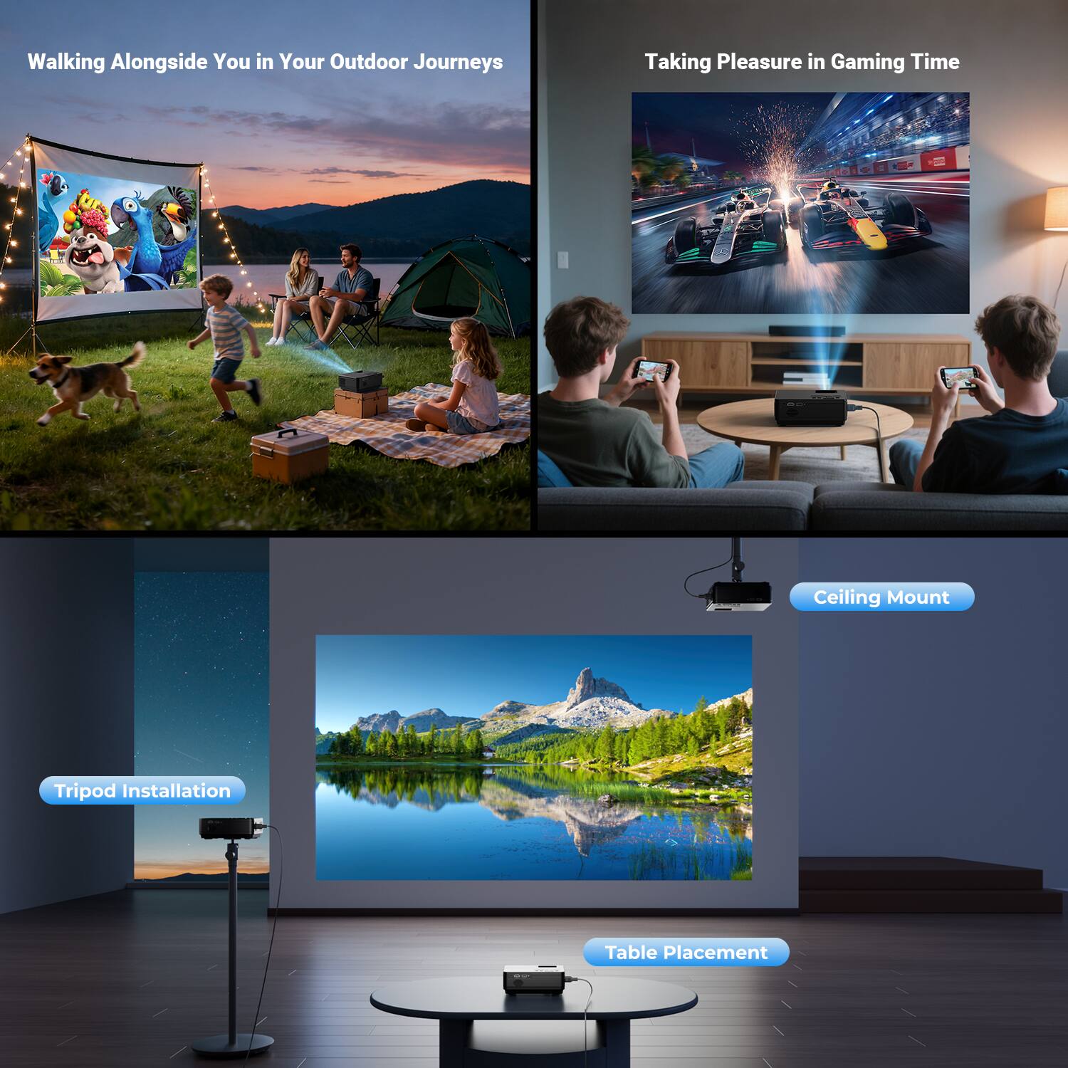 Walking Alongside You in Your Outdoor Journeys

Taking Pleasure in Gaming Time

Tripod Installation

Ceiling Mount

Table Placement