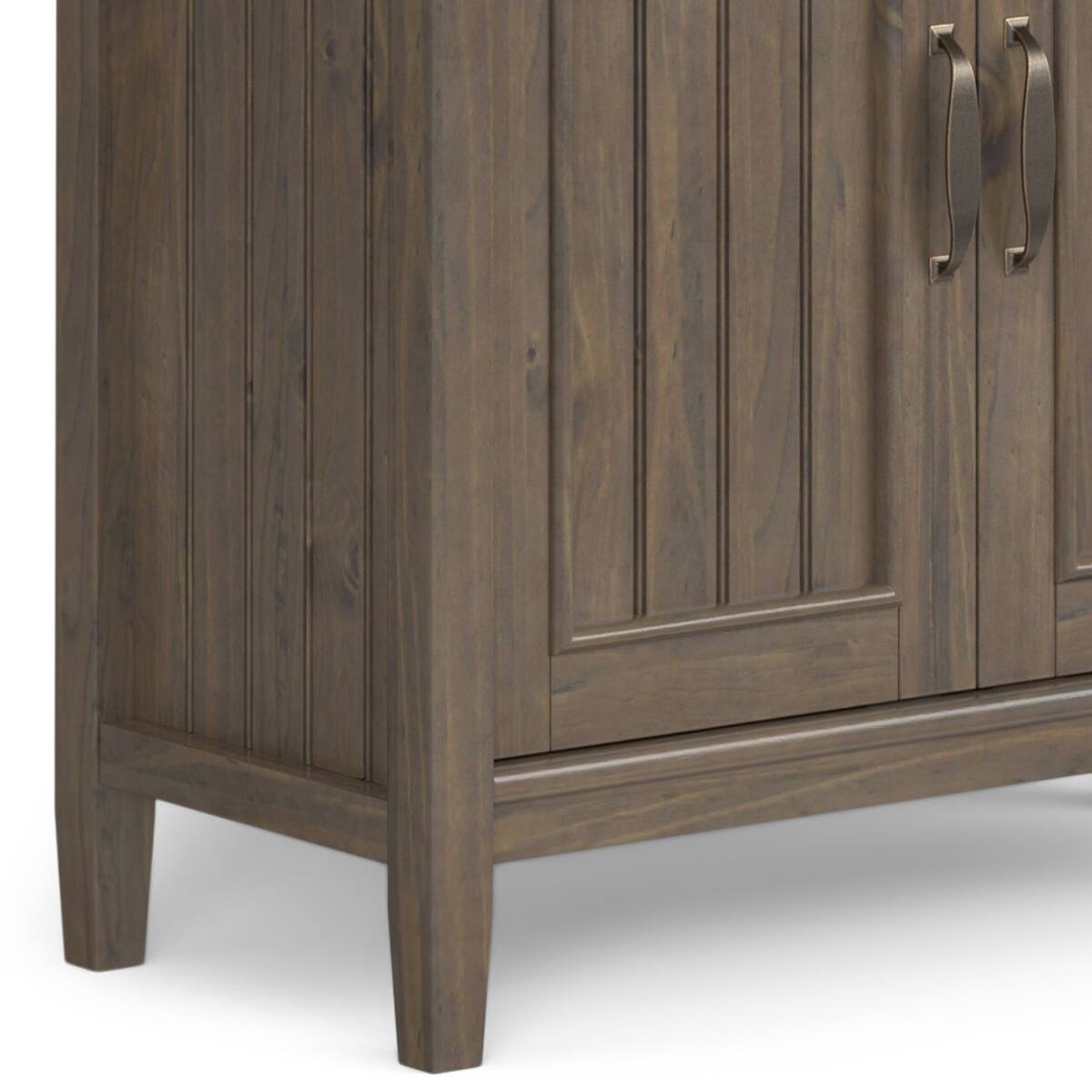 Alt View 7. Simpli Home - Lev SOLID WOOD 72 inch x 30 inch Transitional Bookcase in Smoky Brown - Smoky Brown.