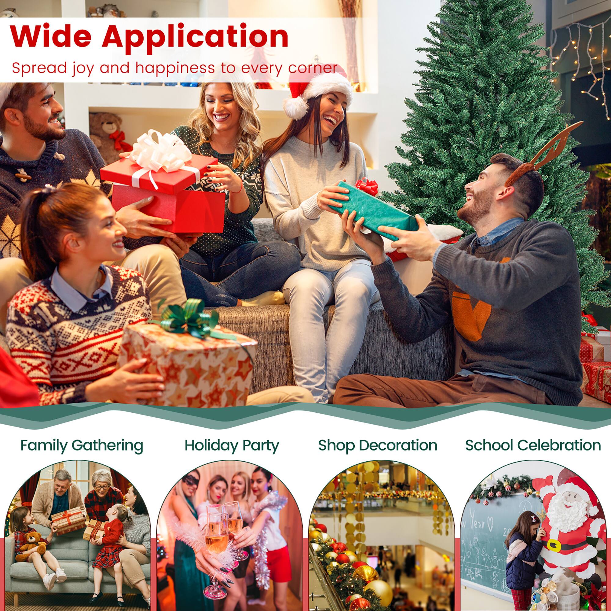 Wide Application  
Spread joy and happiness to every corner  

Family Gathering  
Holiday Party  
Shop Decoration  
School Celebration