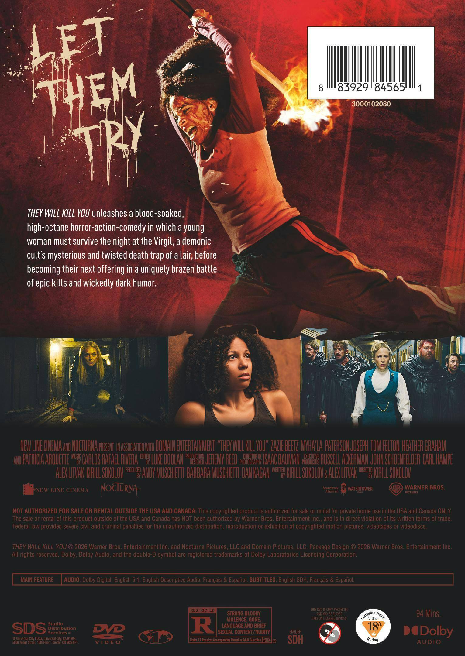Back. They Will Kill You [DVD].