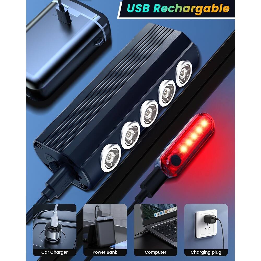 USB Rechargeable

- Car Charger
- Power Bank
- Computer
- Charging plug