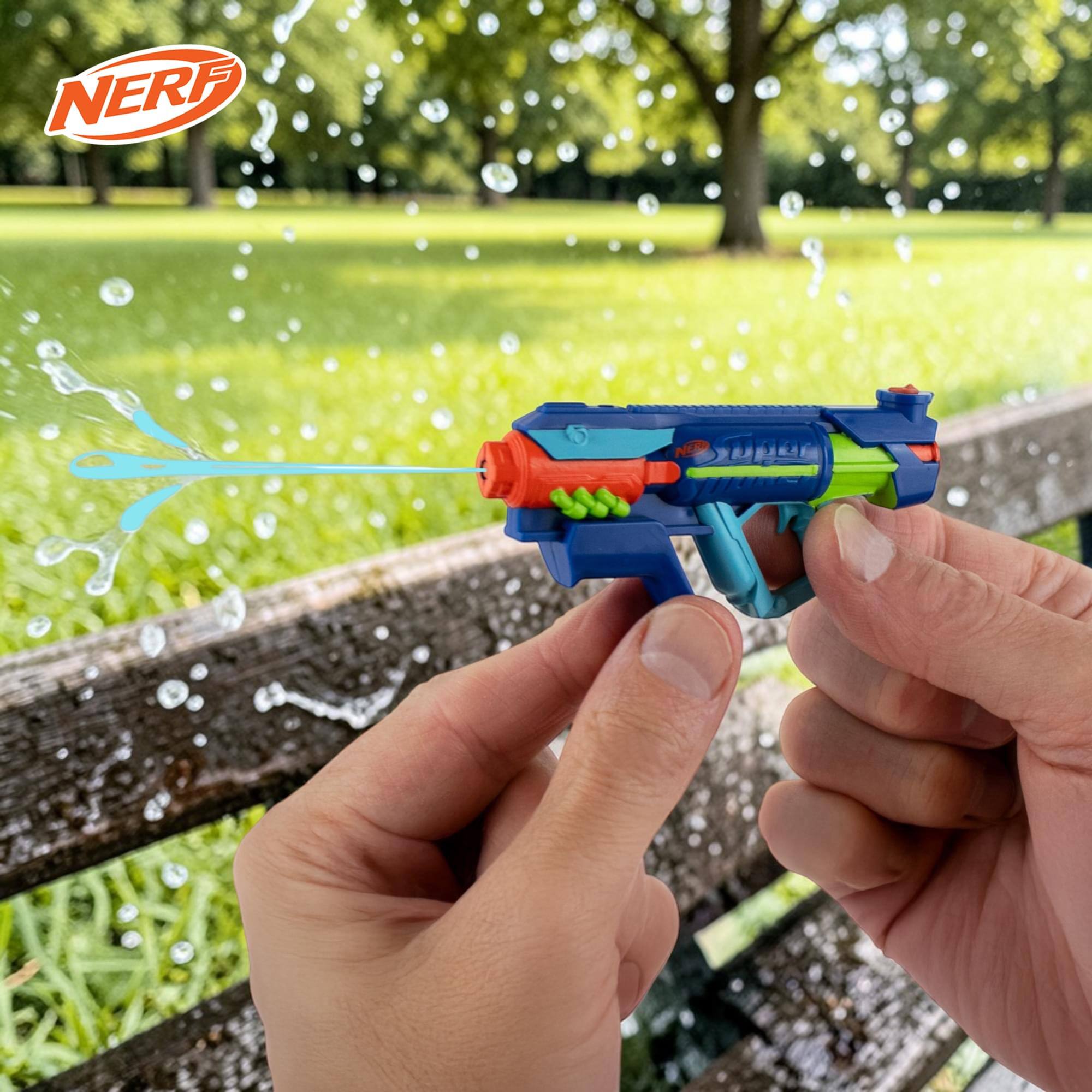 Alt View 10. Super Impulse - World's Smallest Power Drench XL Super Soaker - Blue.