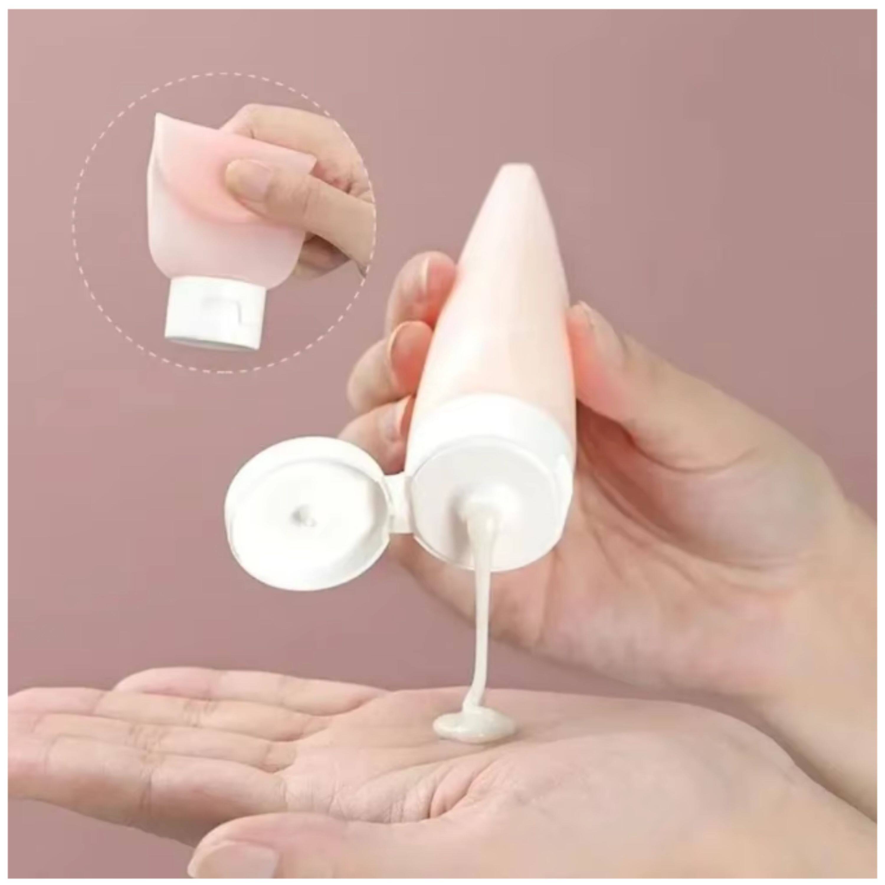 Left. Kitcheniva - Soft Squeeze Reusable Travel Bottle 4 Pcs Set.