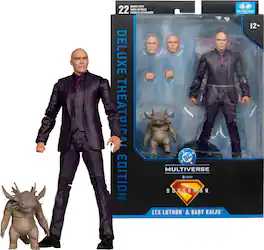 McFarlane Toys - DC Multiverse Lex Luthor and Baby Kaiju (Superman Movie) 7.1" Action Figure - Deluxe Theatrical Edition