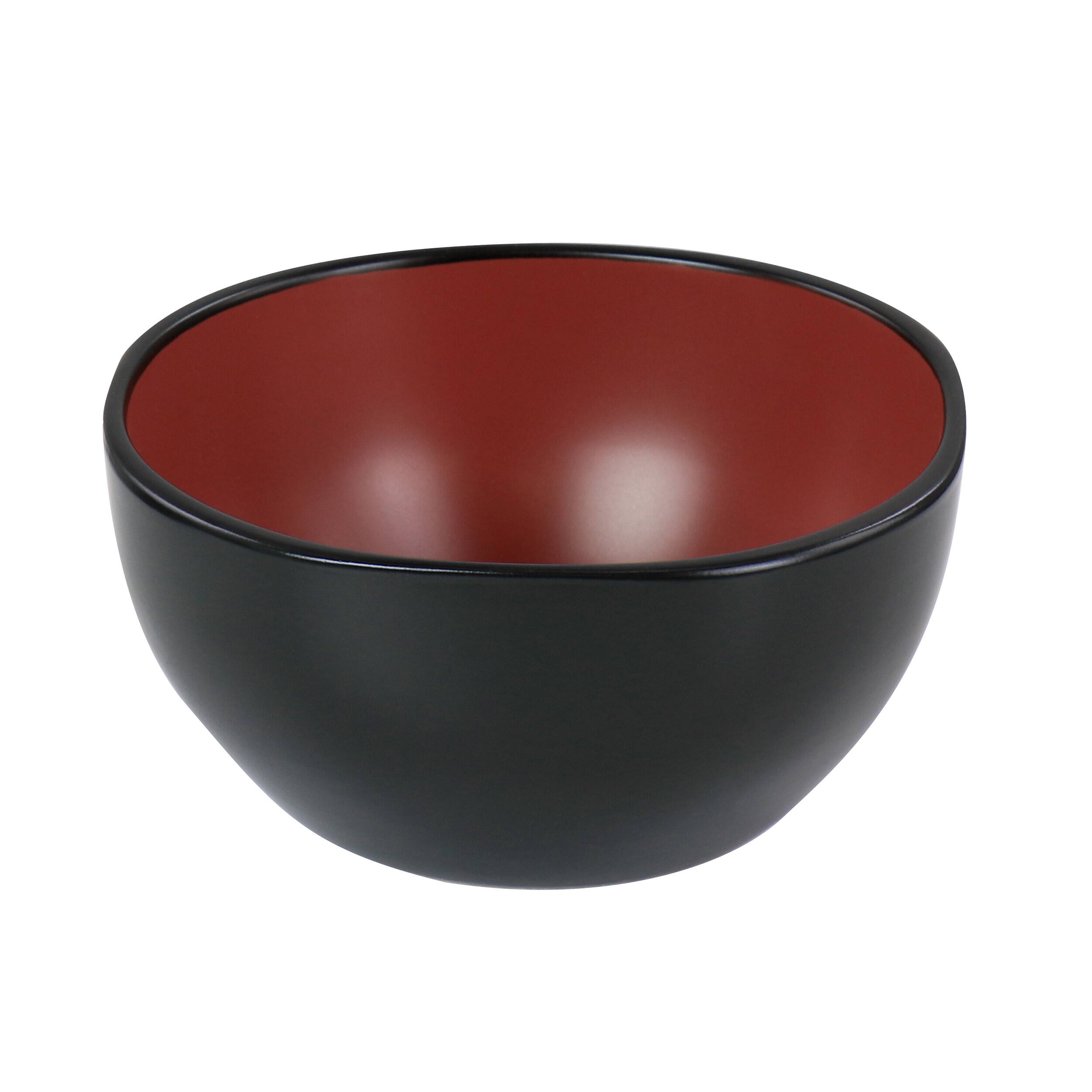 Alt View 4. Gibson - Gibson Elite Soho Lounge 16 Piece Matte Glazed Stoneware Dinnerware Set in Red - Red.