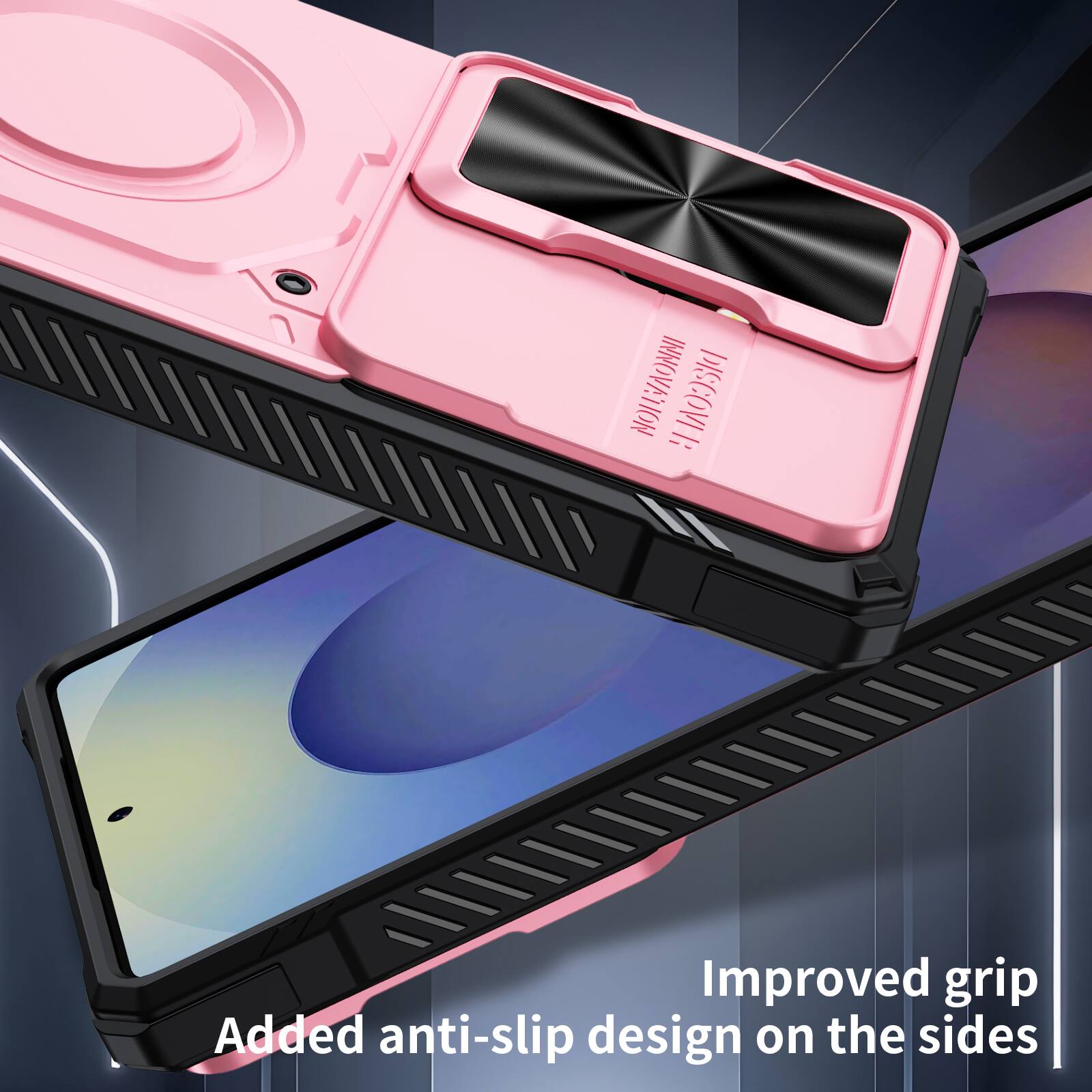 INNOVATION B DISCOVERY

Improved grip
Added anti-slip design on the sides