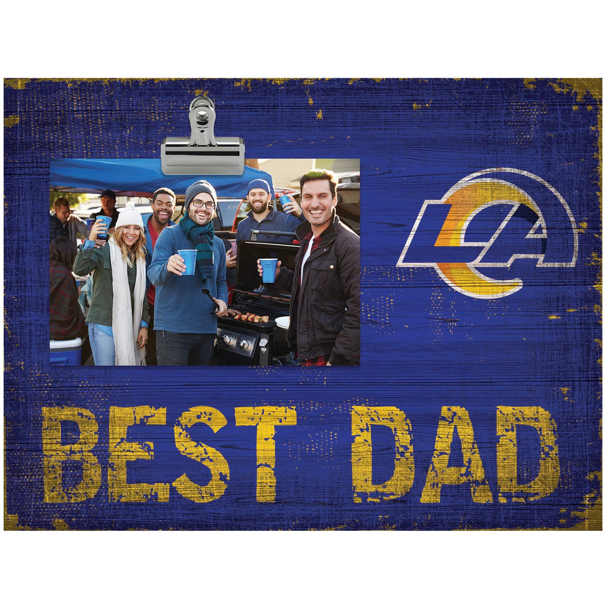 Fan Creations - Los Angeles Rams 8'' x 10.5'' Best Dad Clip Frame - Multicolor price history on PriceWatchPro