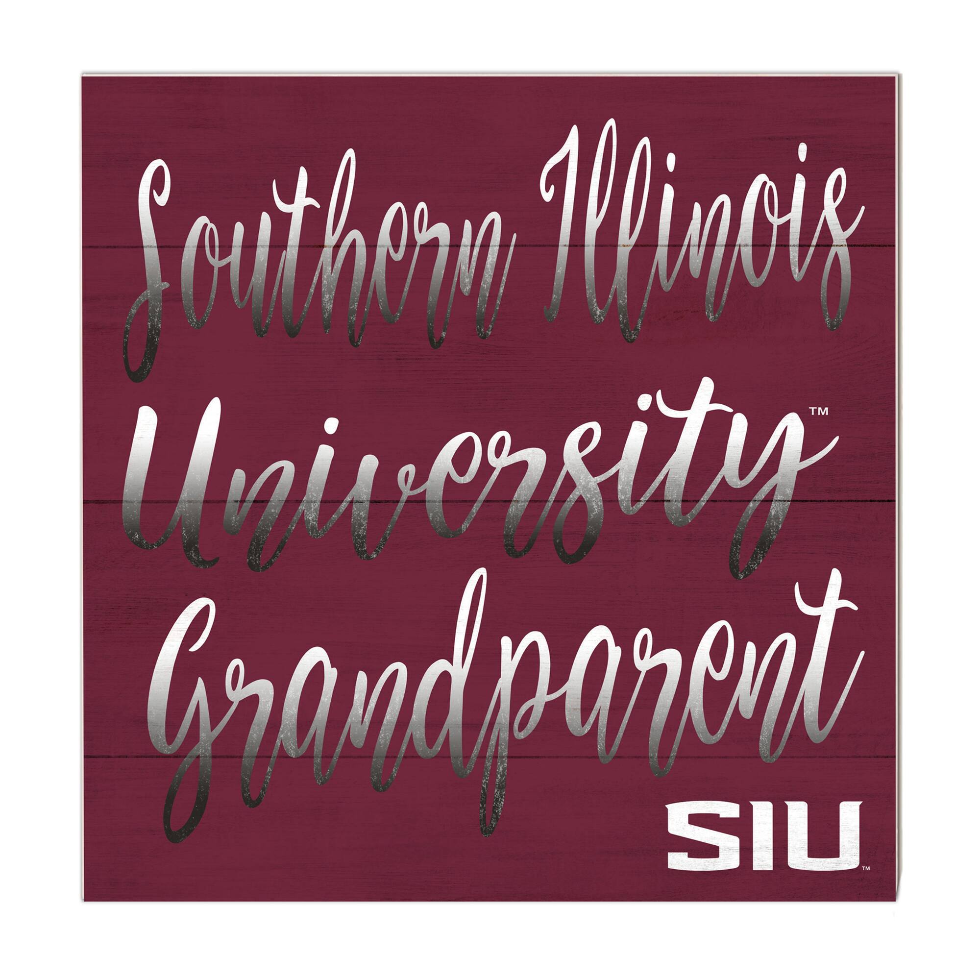 Maroon Southern Illinois Salukis 10'' x 10'' Grandparent Plaque