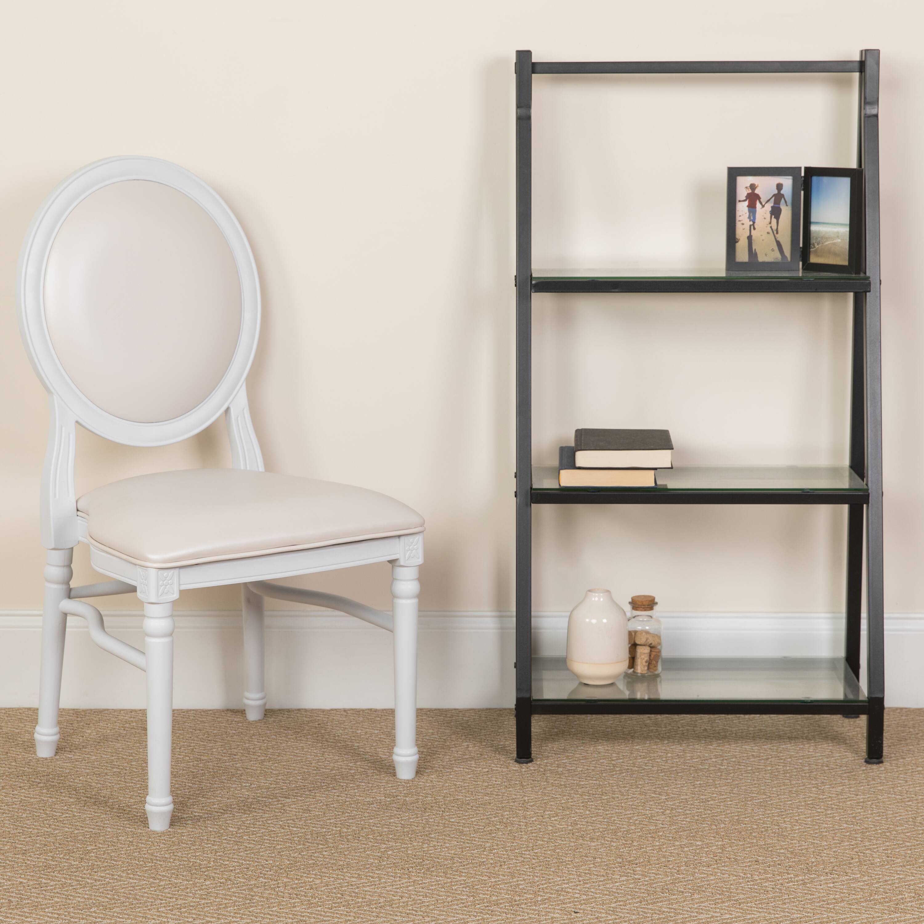 White Vinyl/White Frame