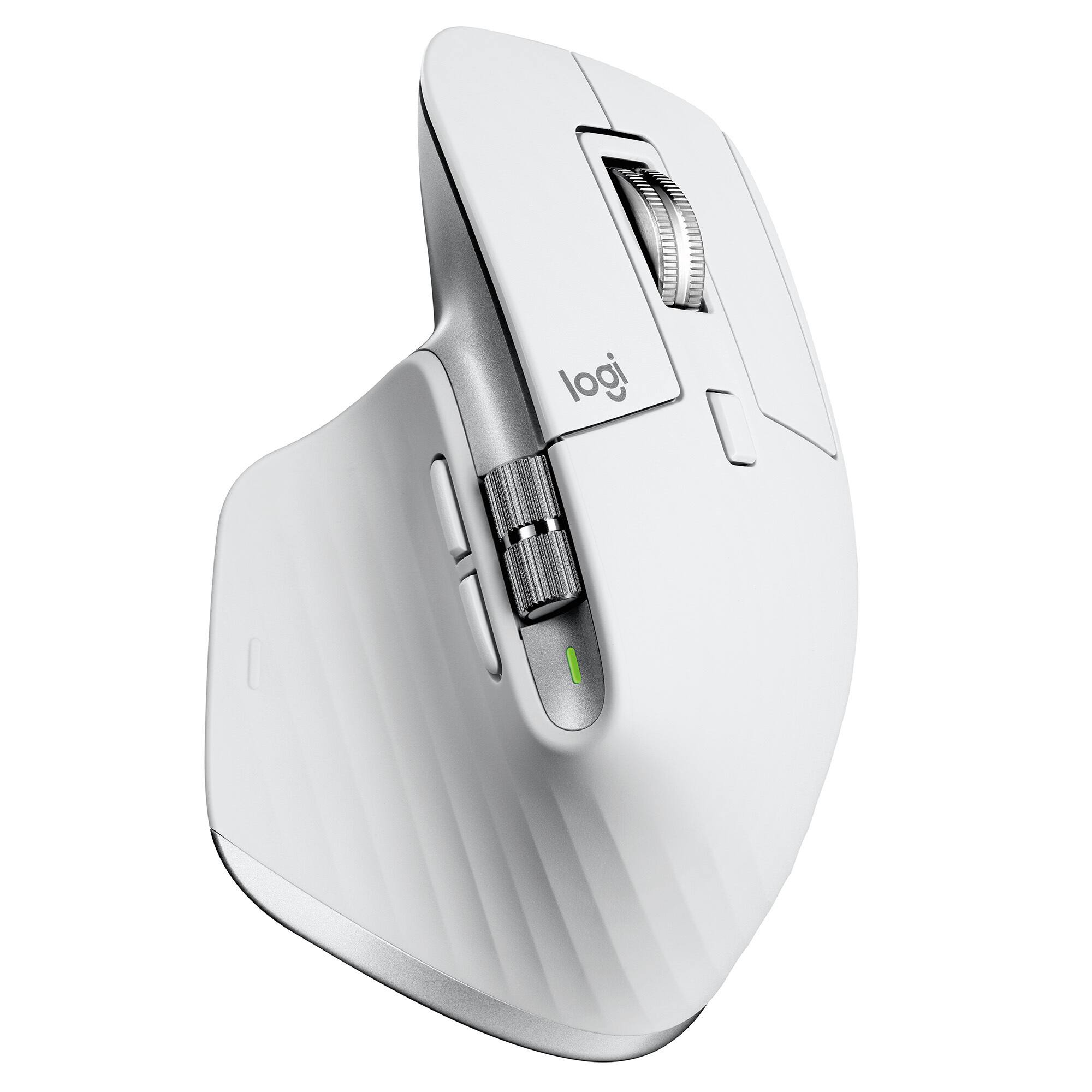 Back. Logitech - Logitech MX Keys Mini for Mac Wireless Keyboard (Gray) with Mouse Bundle - Grey.