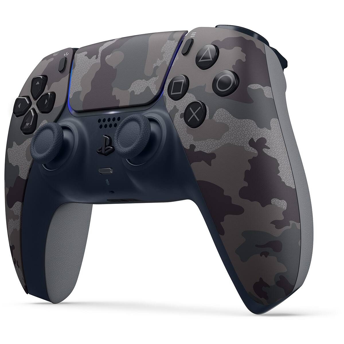 Left. Sony - Sony PlayStation 5 Ghost of Yotei Disc Bundle + Extra Controller - Gray Camo - Gray Camo.