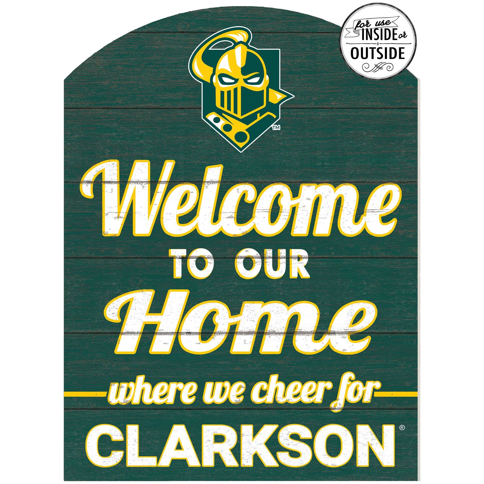 Clarkson Golden Knights 16'' x 22'' Indoor/Outdoor Marquee Sign