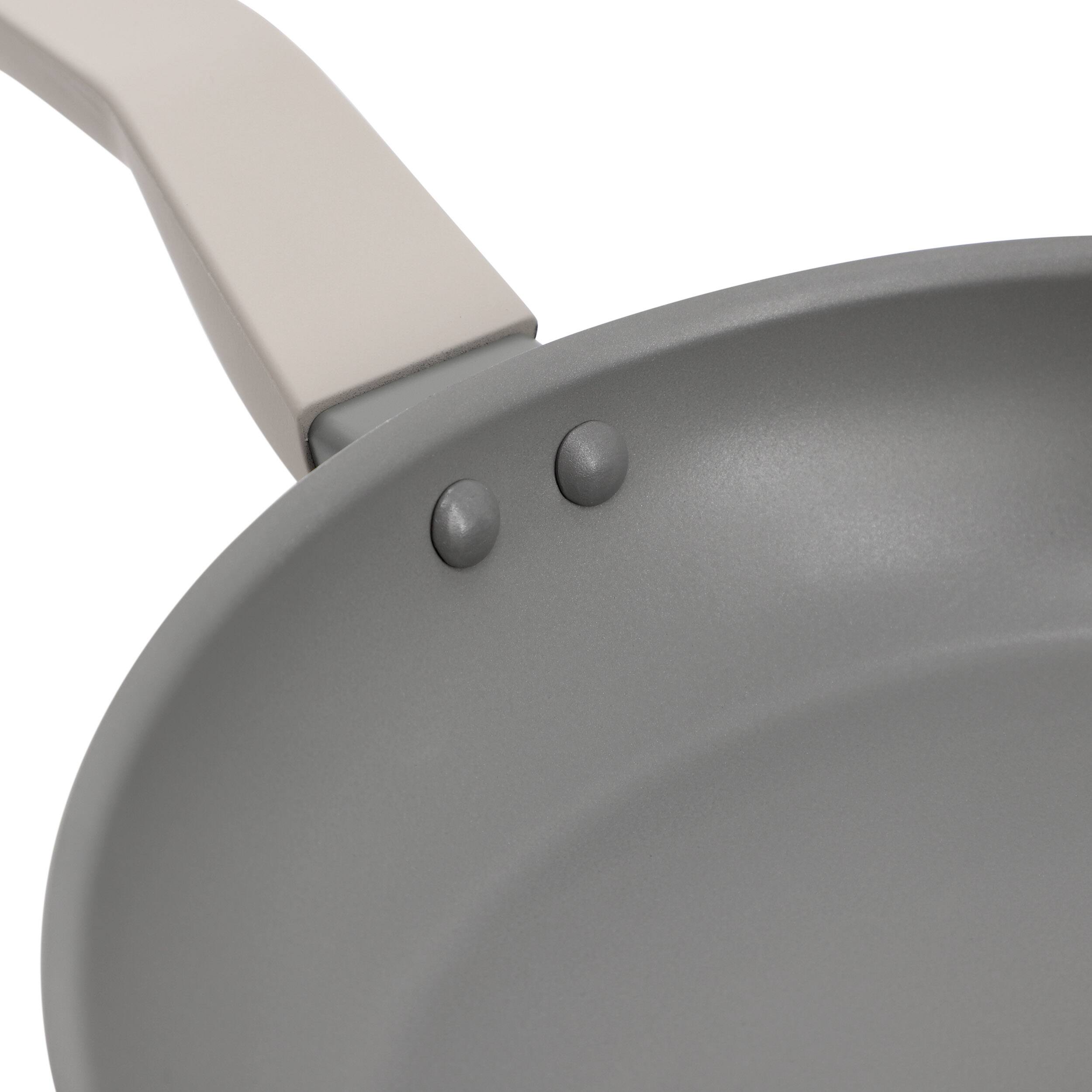 Alt View 2. Oster - Oster Ambrose 12 Inch Nonstick Aluminum Frying Pan in Matte Grey - Gray.