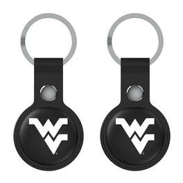 Keyscaper - West Virginia Mountaineers Two-Pack AirTag Holders - No Size - Black