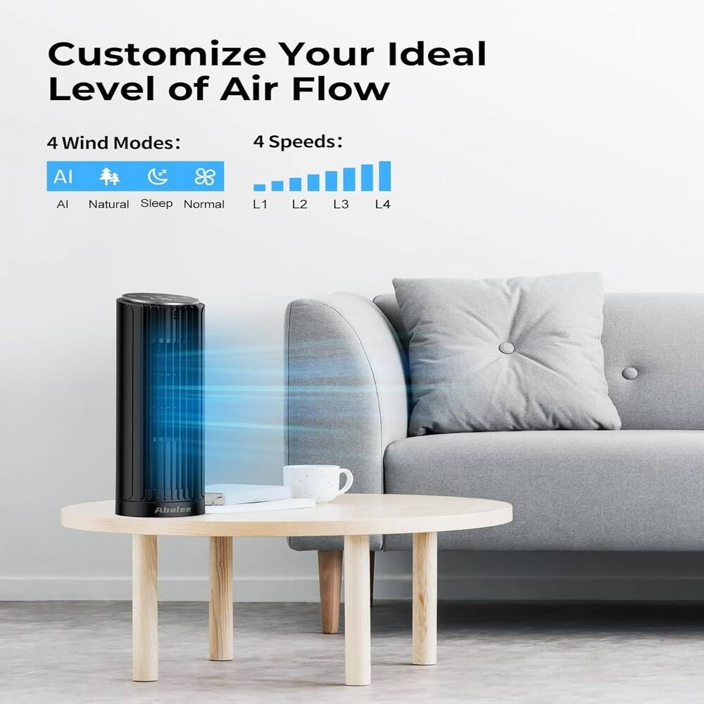 Customize Your Ideal Level of Air Flow

4 Wind Modes:
AI Natural Sleep Normal

4 Speeds:
L1 L2 L3 L4