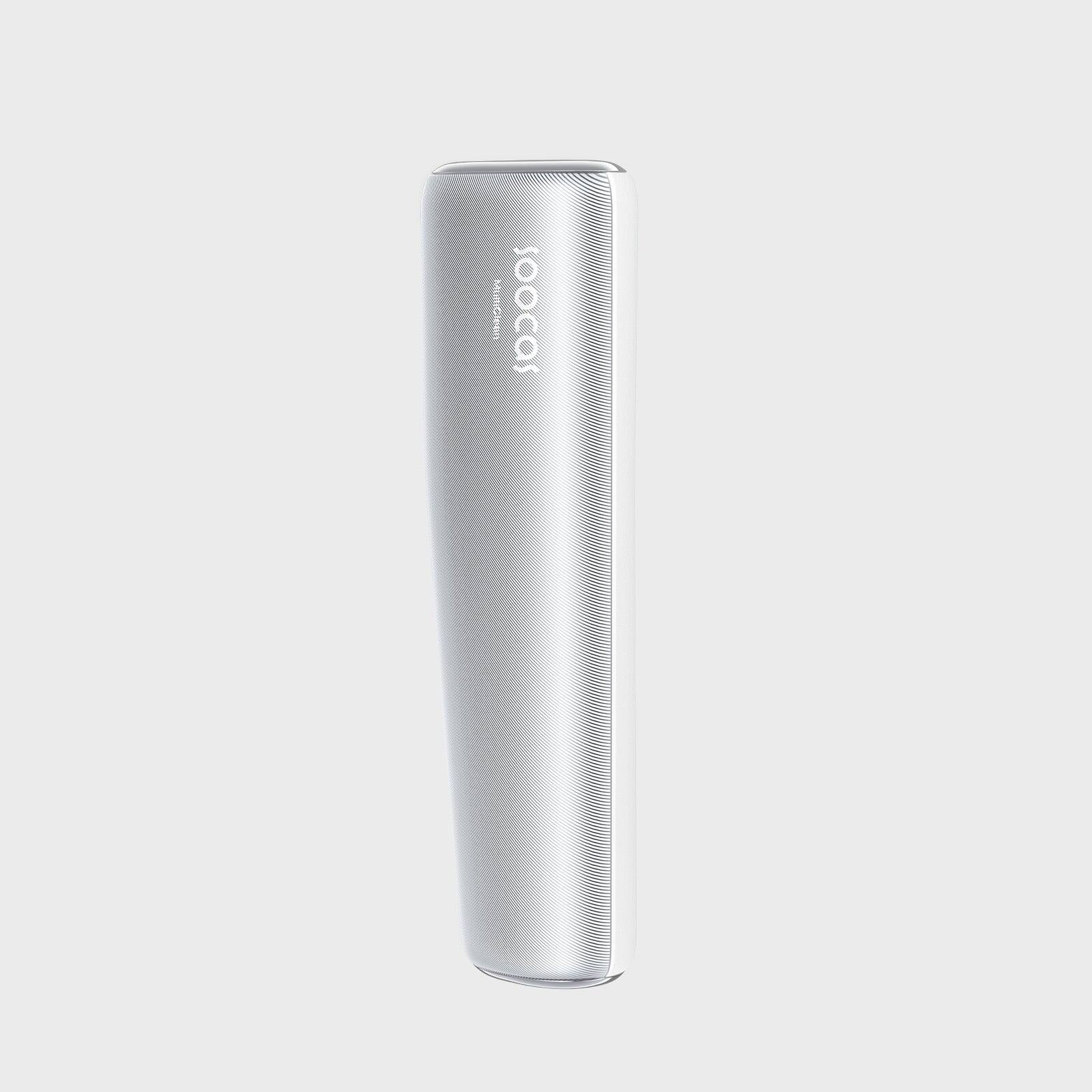 The text on the image is "5 MUMDeaT soocas." It appears to be a combination of numbers and letters, possibly a code or a brand name. The image shows a sleek, metallic cylindrical device with the brand name "Joox" on it.