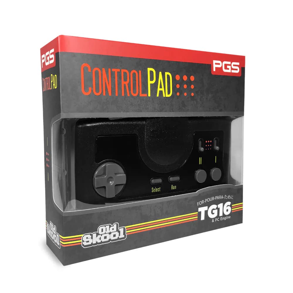 Old Skool - Pro Gamer Series Controller for TurboGrafx 16 and PC Engine - Black