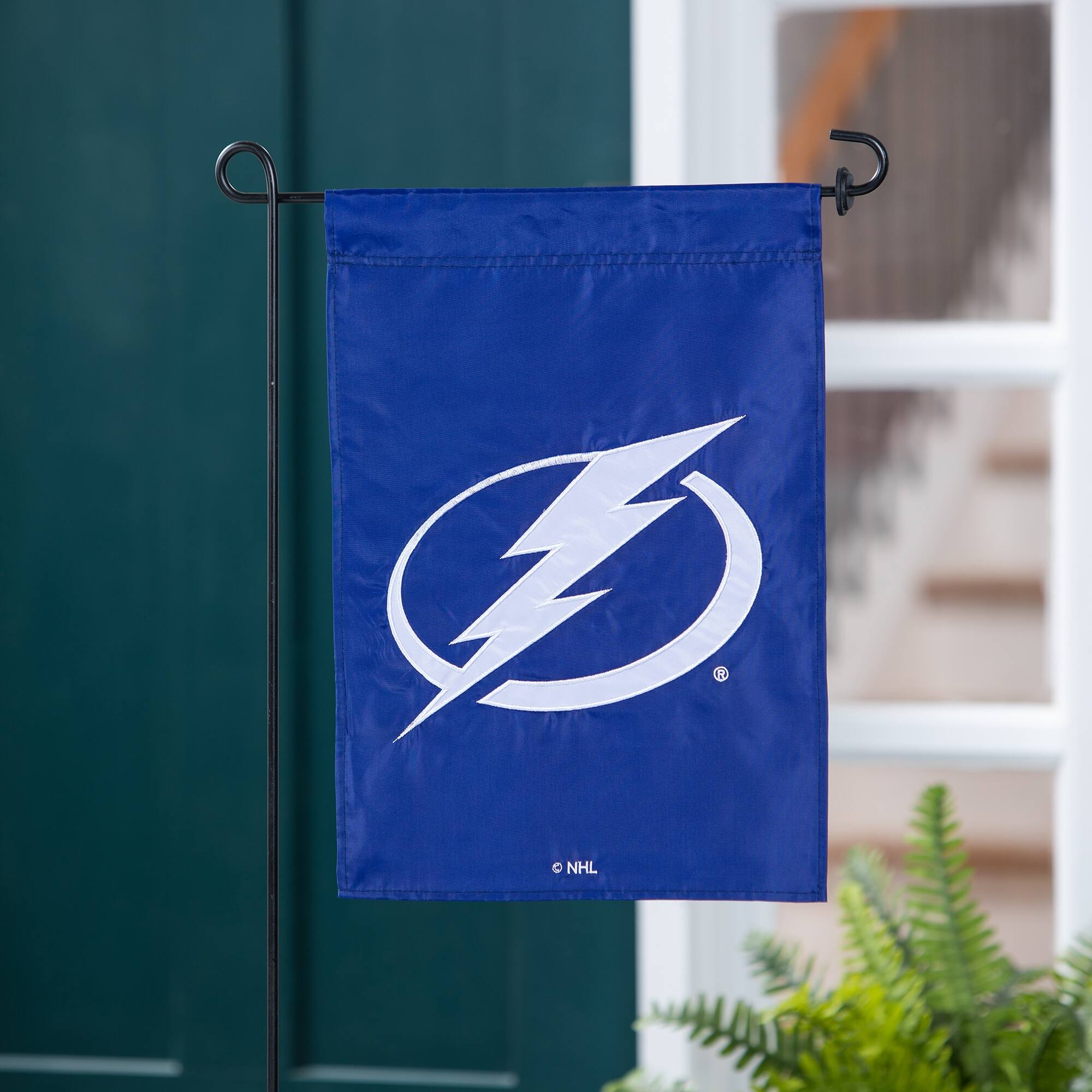 Alt View 1. Evergreen Enterprises - Tampa Bay Lightning 12.5" x 18" Double-Sided Garden Flag - Multicolor.