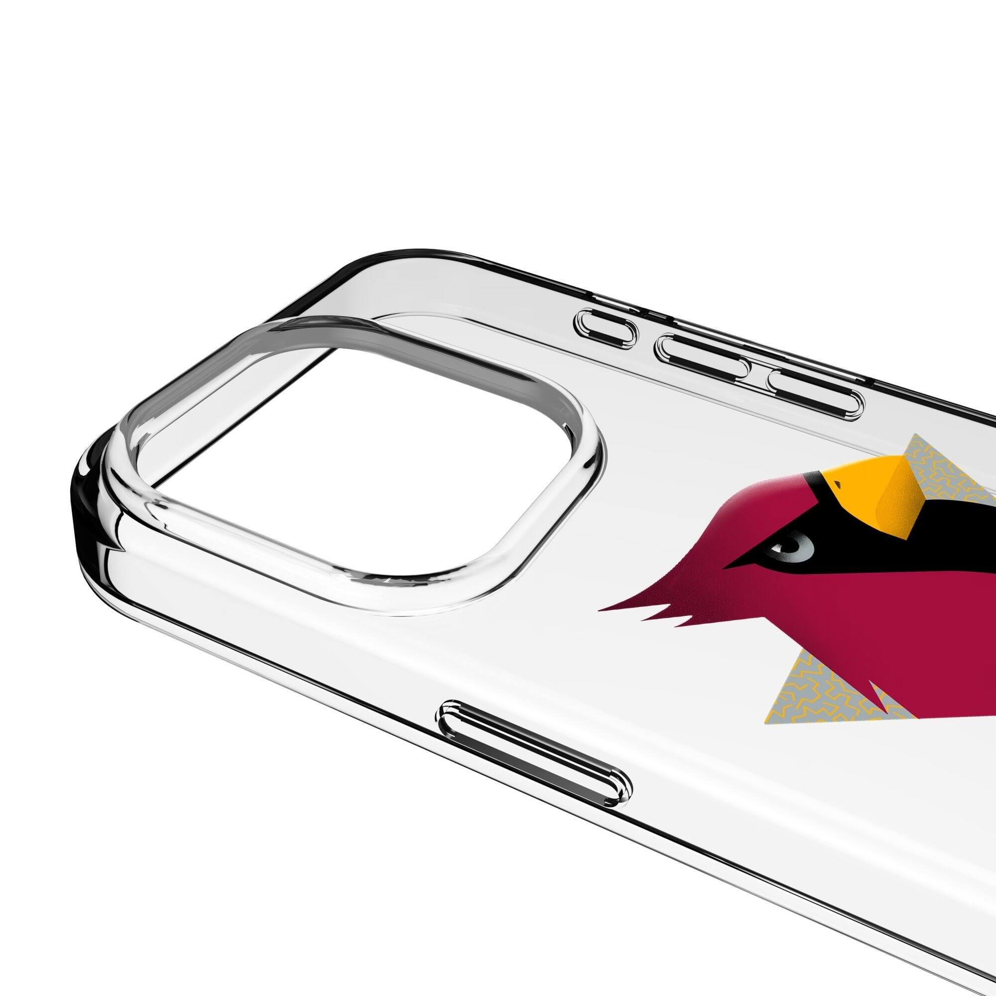 Alt View 2. Keyscaper - Arizona Cardinals iPhone Clear Case - 14 Plus - Multicolor.
