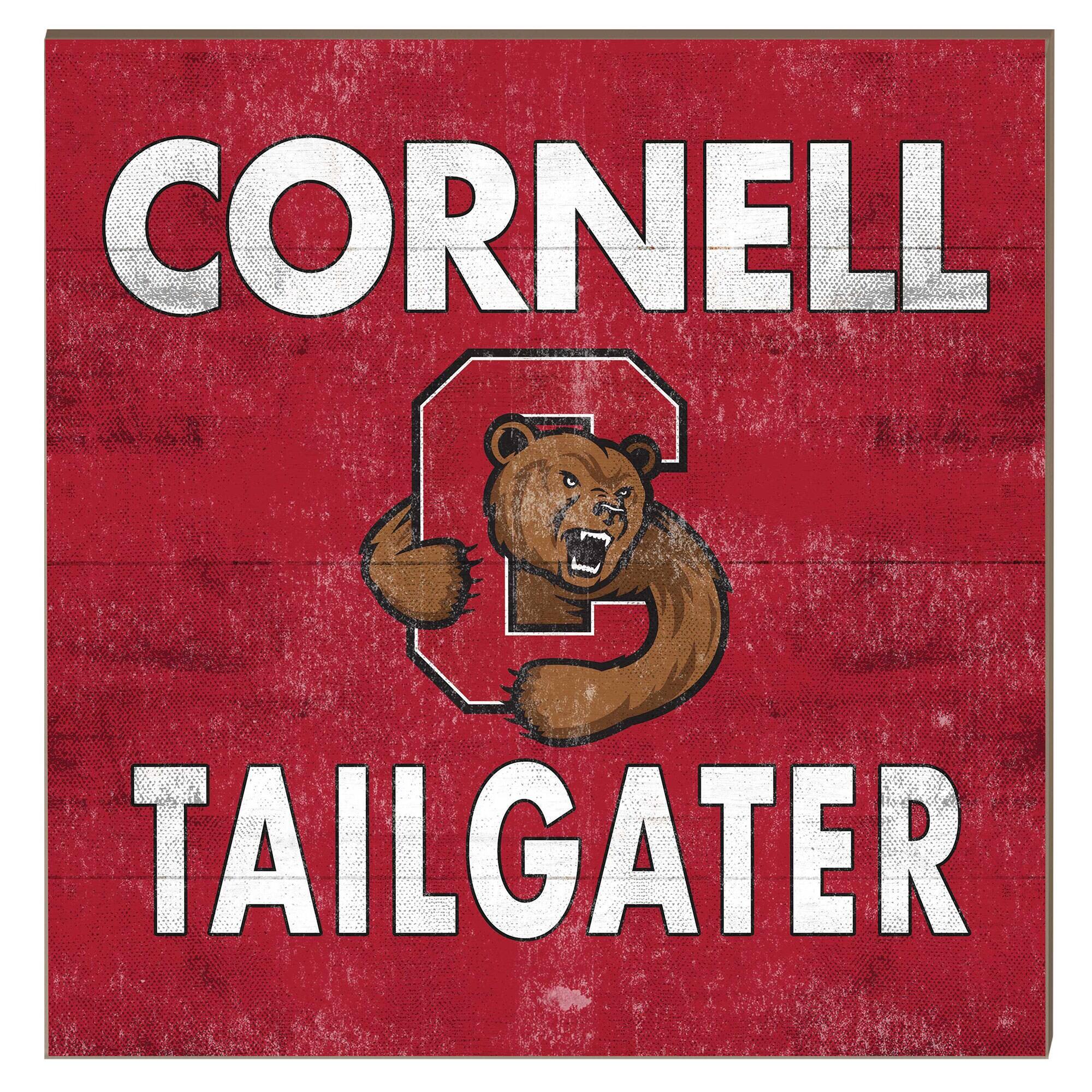 Cornell Big Red 10" x 10" Team Color Tailgater Plaque