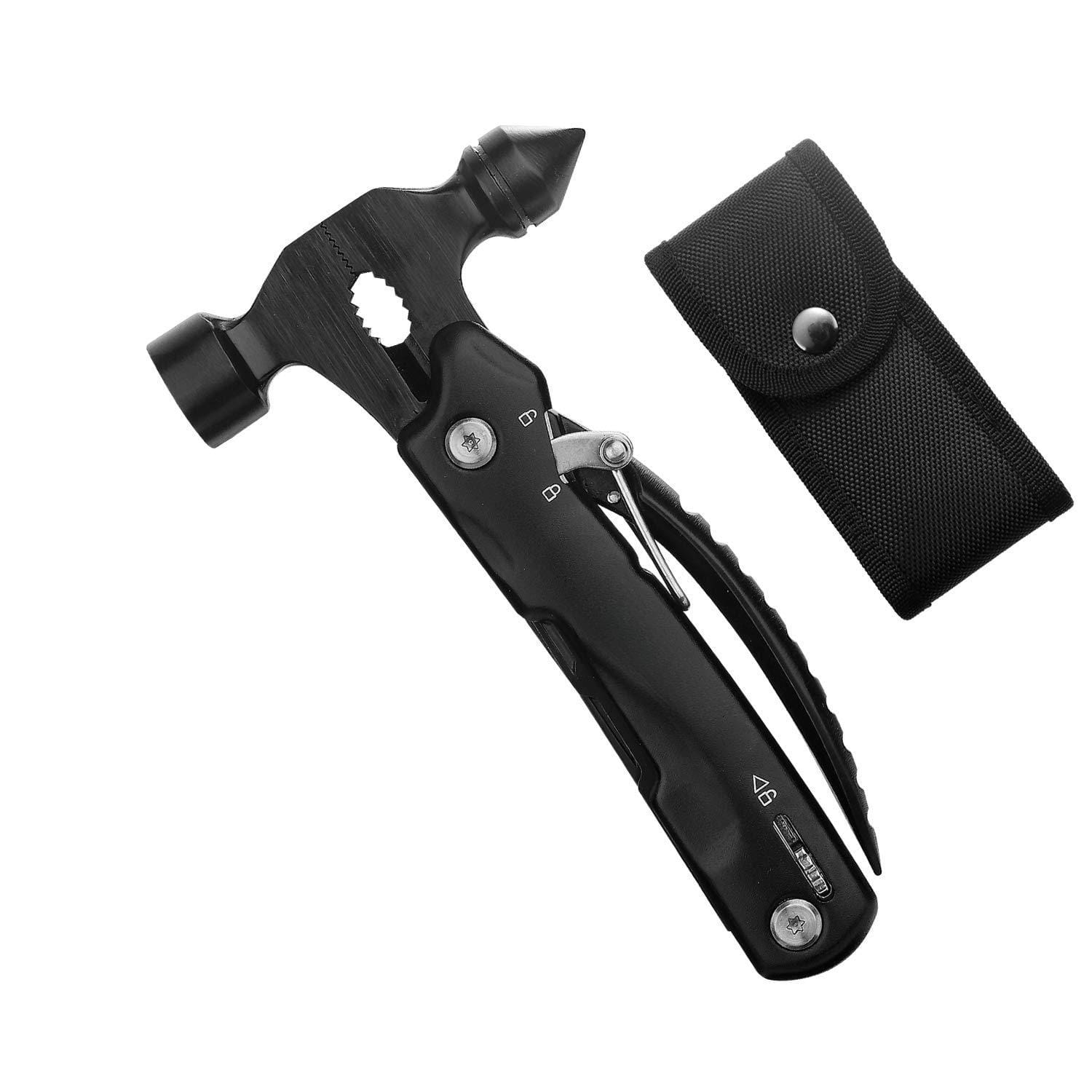 Dapper Styles - Stocking Stuffers For Adults Men - Gifts Dad From Daughter Son Upgraded 14 In 1 Hammer Multitool With Safety - Safety Hammer Multitool