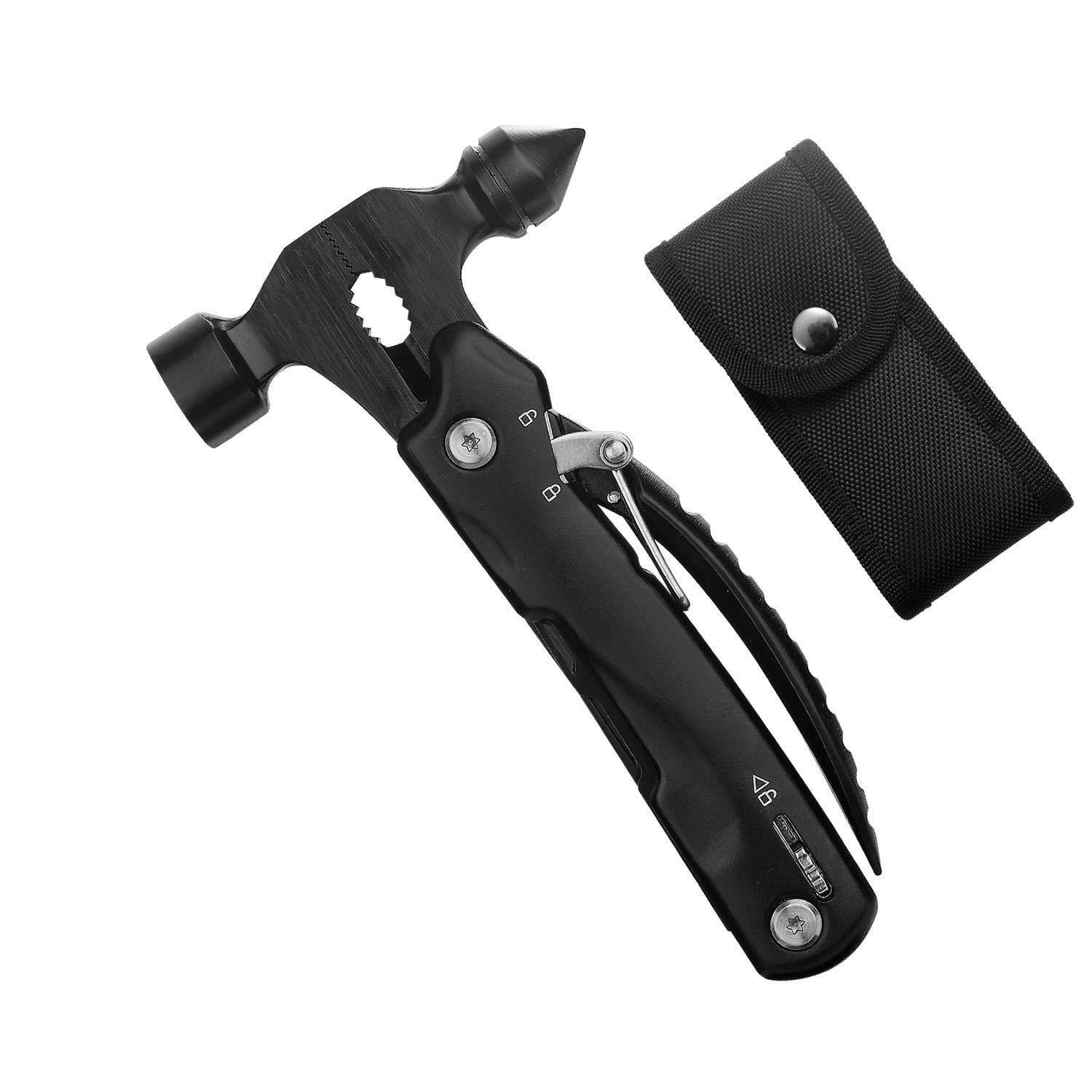 Dapper Styles - Stocking Stuffers For Adults Men - Gifts Dad From Daughter Son Upgraded 14 In 1 Hammer Multitool With Safety - Safety Hammer Multitool