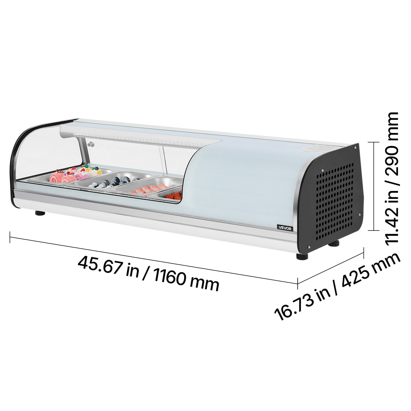 45.67 in / 1160 mm  
16.73 in / 425 mm  
11.42 in / 290 mm