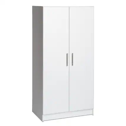 Front. Prepac - Elite 32" Storage Cabinet - White.
