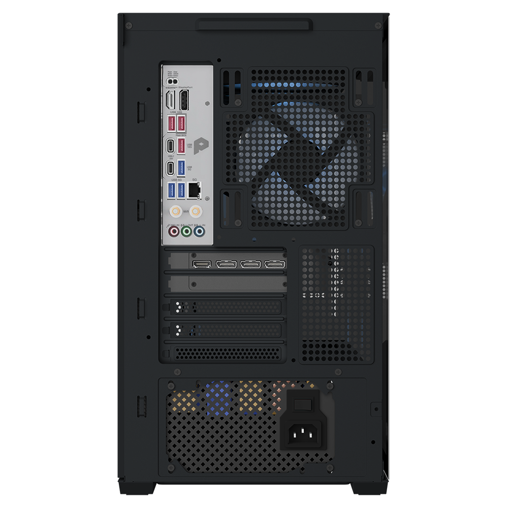 Alt View 2. MAINGEAR - Zero Elite Gaming Desktop - NVIDIA GeForce RTX 5080 - AMD Ryzen 7 9850X3D - 32GB Memory - 2TB Storage - Black.