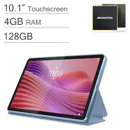 Lenovo - Tab M10 10.1" FHD+ Idea Android Tablet - 128GB Storage - 8-Core MediaTek processor - Polar Blue