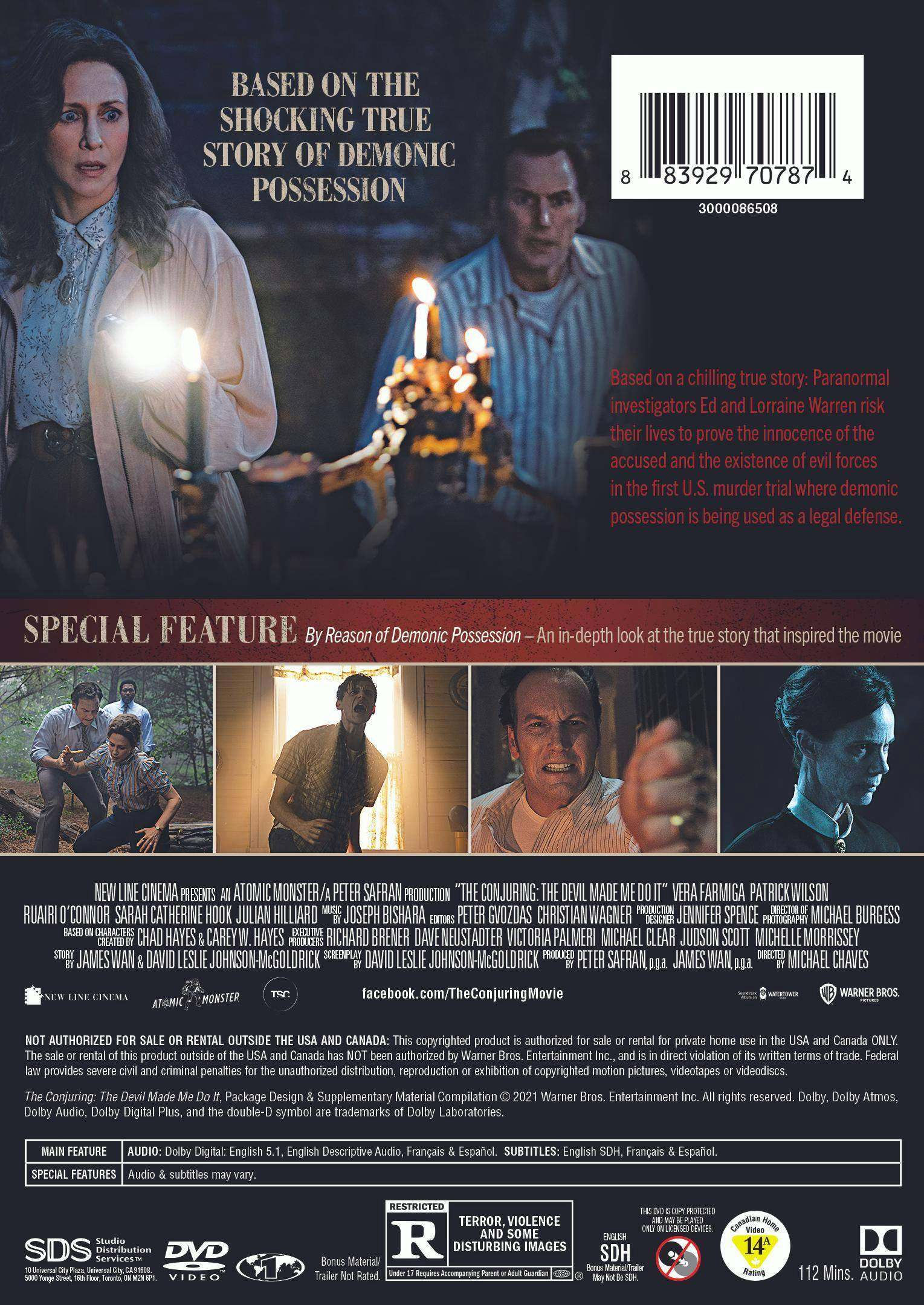 Back. The Conjuring: The Devil Made Me Do It [DVD].