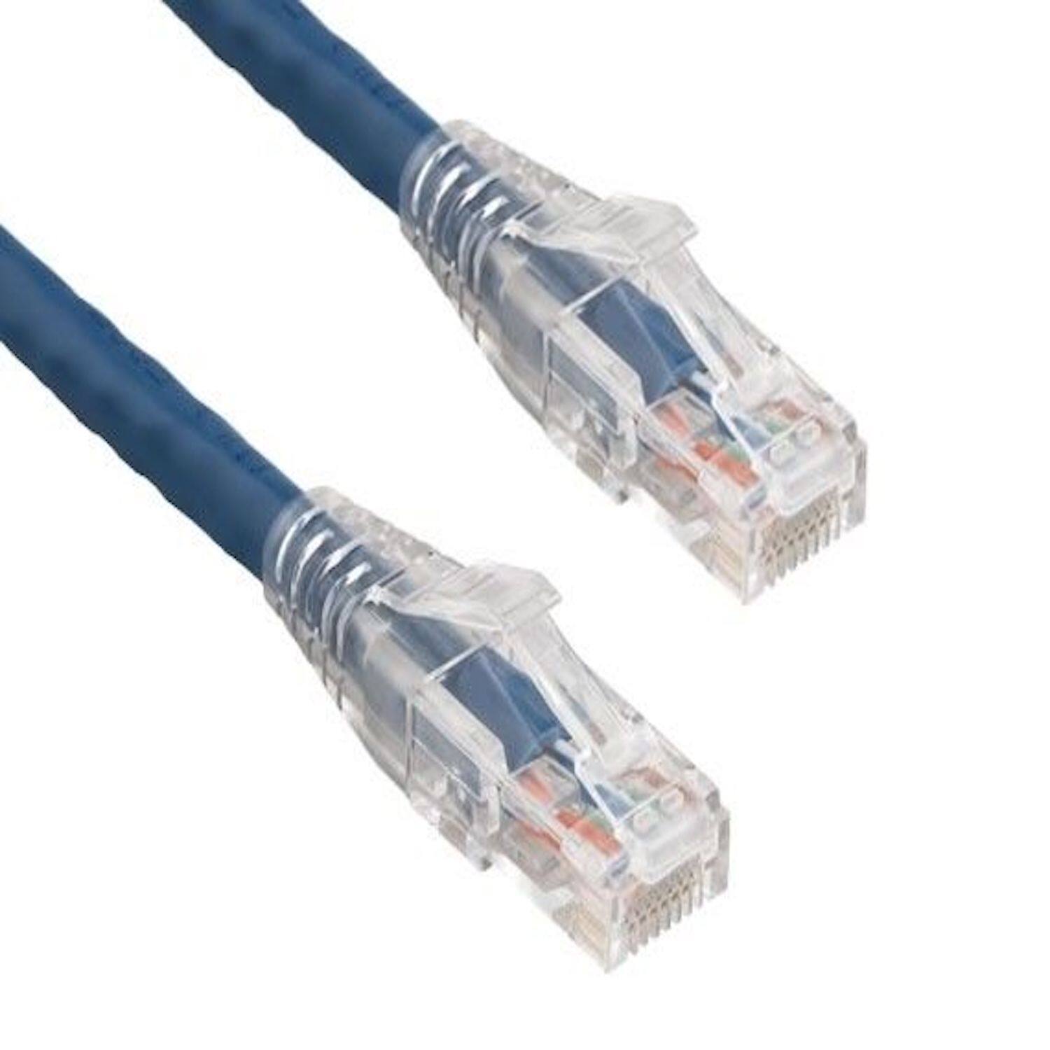 Front. Sanoxy - 20ft Cat6 Ethernet Cable 550 MHz UTP Network Patch Cord with Clear Snagless Boot, Blue - Blue.