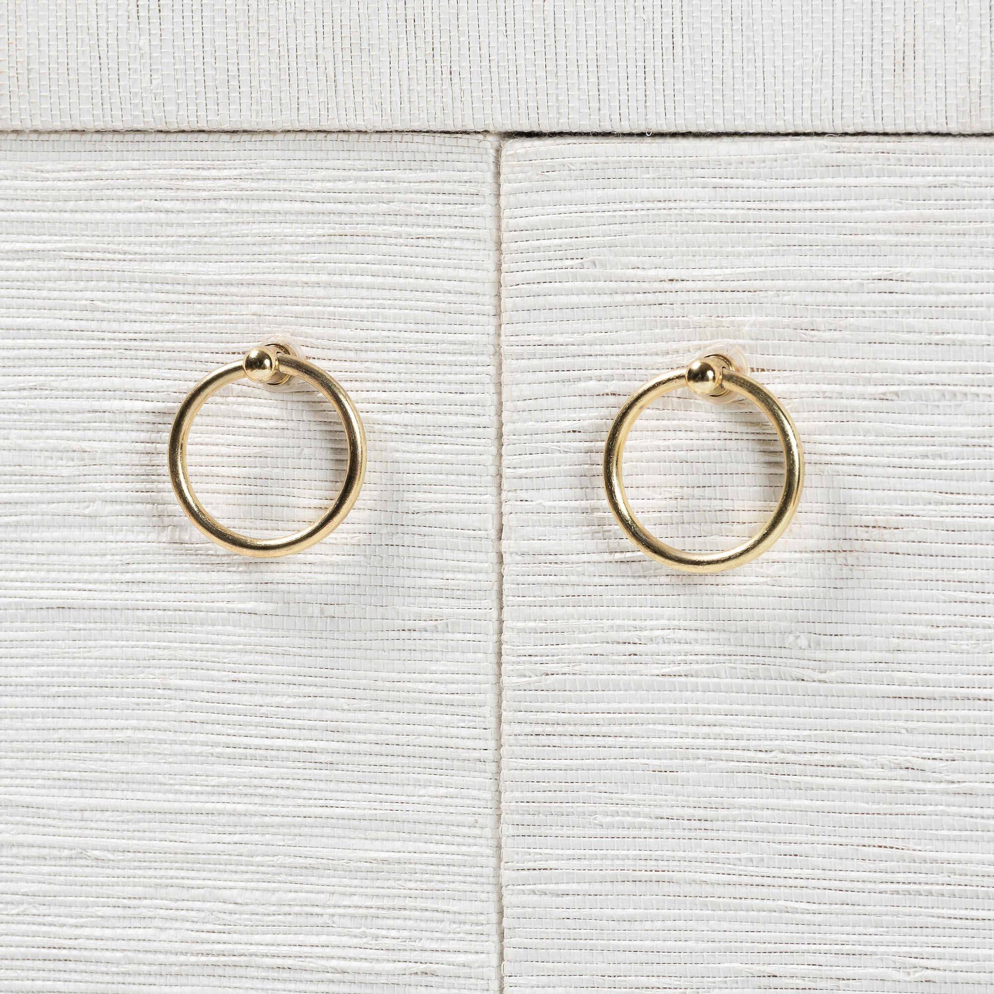 Alt View 1. bali & pari - Ximena Grasscloth Storage Cabinet - 2-Door Woven Accent Cabinet with Gold Ring Pulls for Living Room or Entryway - White/Gold.