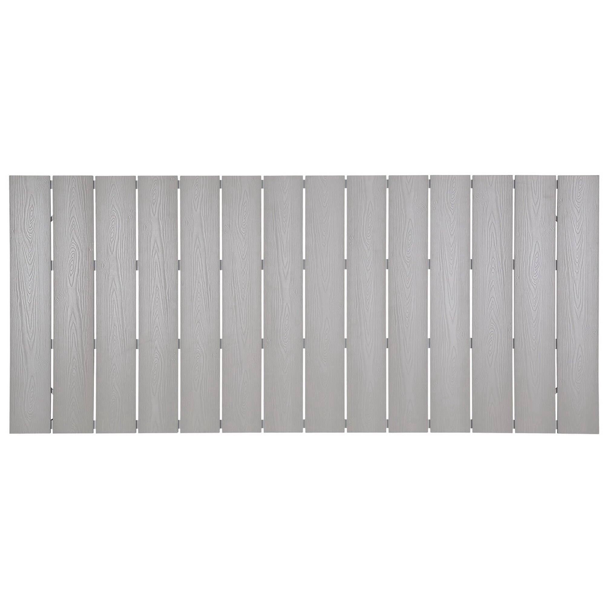 Left. Modway - Maine 80" Outdoor Patio Dining Table by Modway - White Light Gray.