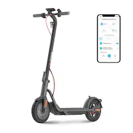 NAVEE - V25 Electric Scooter for Adults, 15.5 Miles Max Range, 19 MPH Max Speed, 600W Motor, 10" Pneumatic Tires - Black