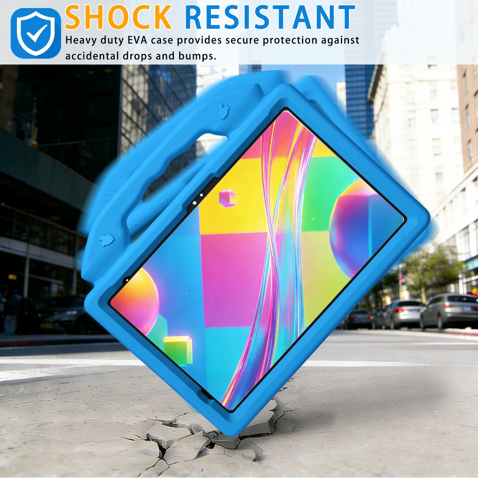 SHOCK RESISTANT  
Heavy duty EVA case provides secure protection against accidental drops and bumps.
