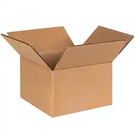 The Packaging Wholesalers - 6" x 6" x 4" Shipping Boxes, 32 ECT, 25/Bundle (664) - Kraft