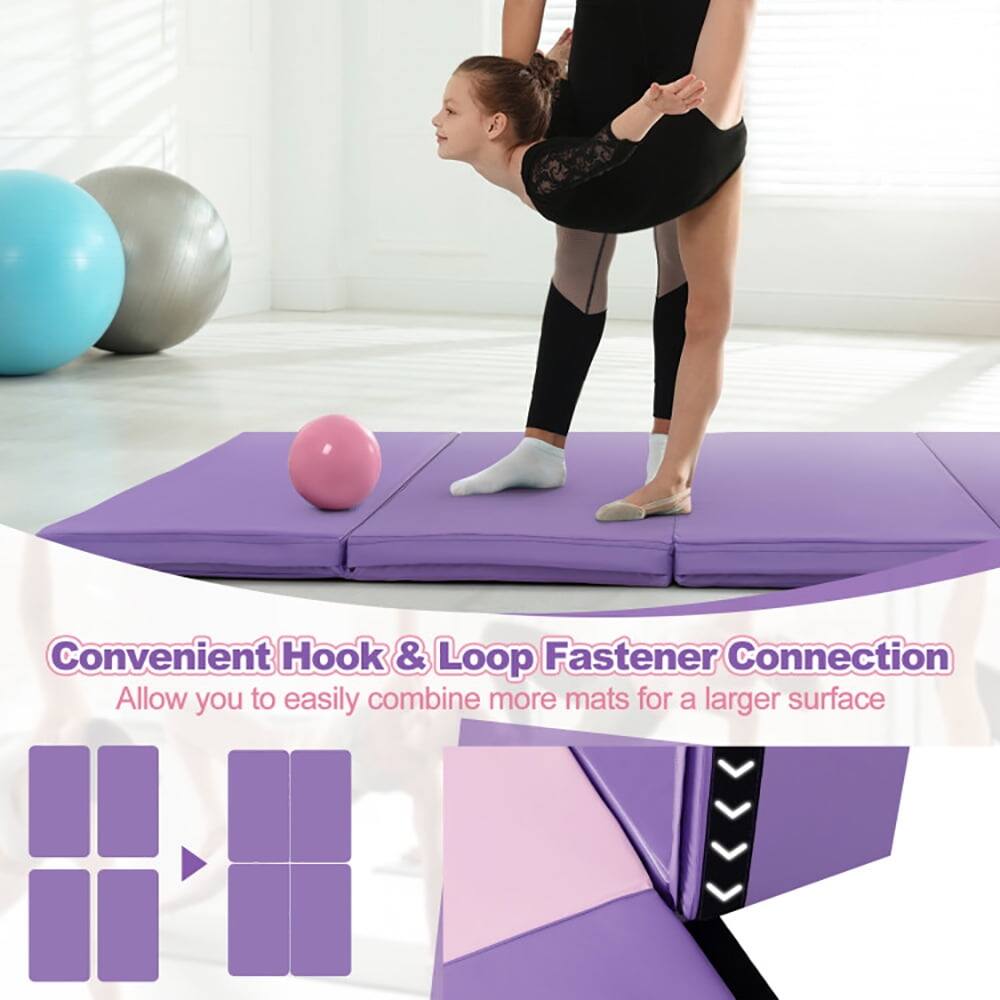 Convenient Hook & Loop Fastener Connection  
Allow you to easily combine more mats for a larger surface