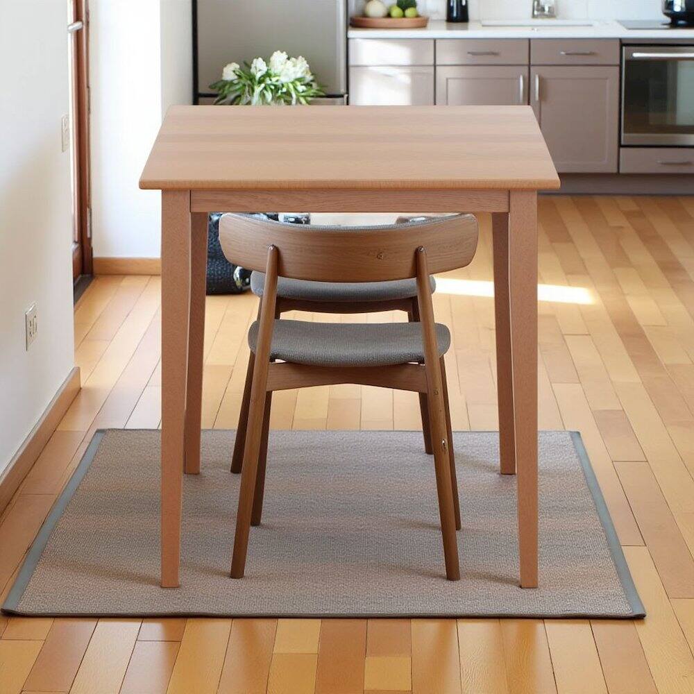 Back. FurniFact - Light Oak Small Square Dining Table with Shaker Legs - Light Oak.