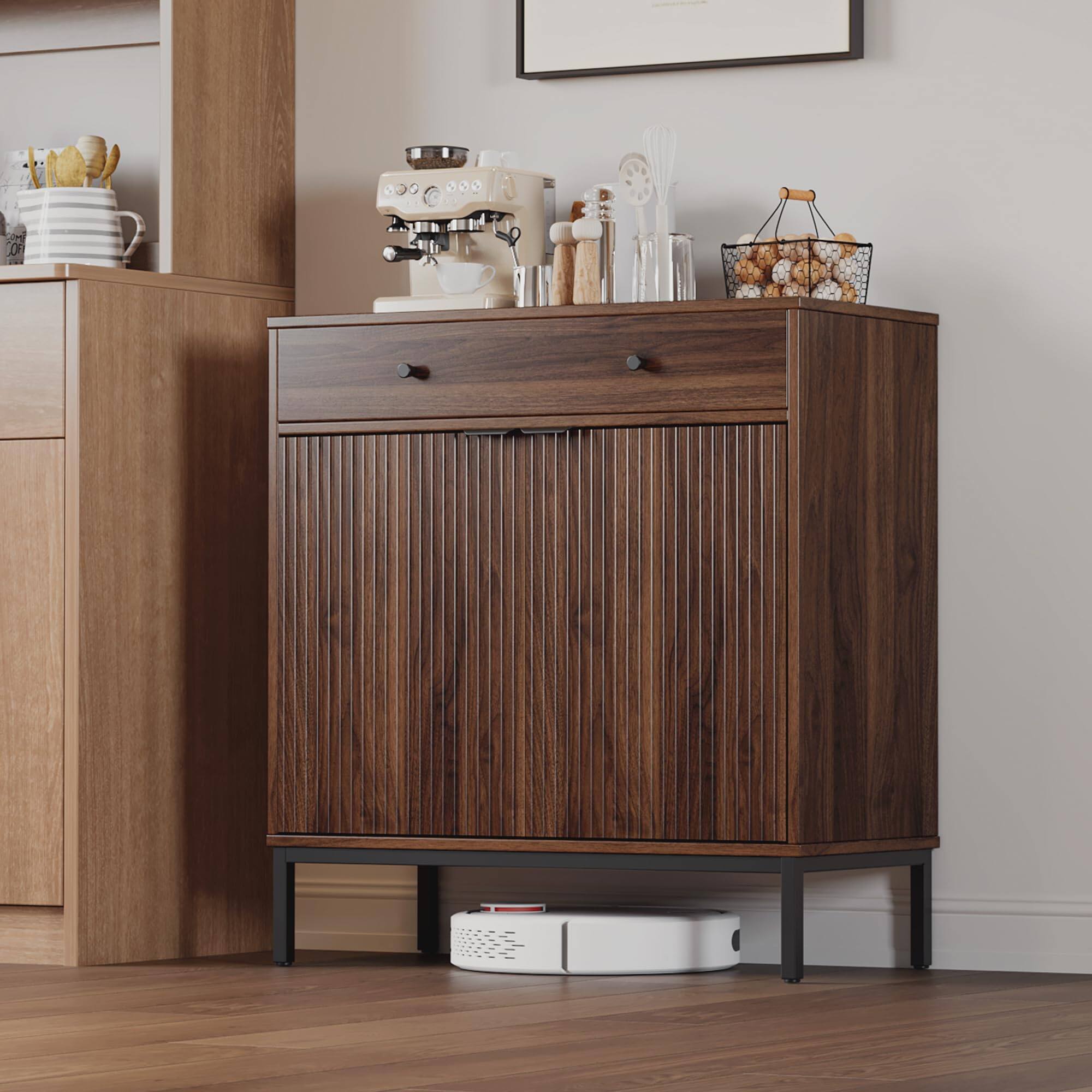 Walnut Fluted 2 Door