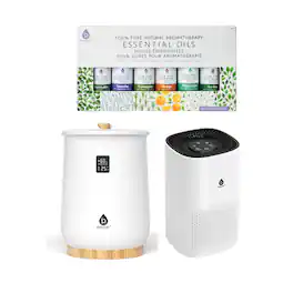 Pursonic - Home Sanctuary Trio: Towel Warmer, True HEPA Air Purifier & Essential Oils