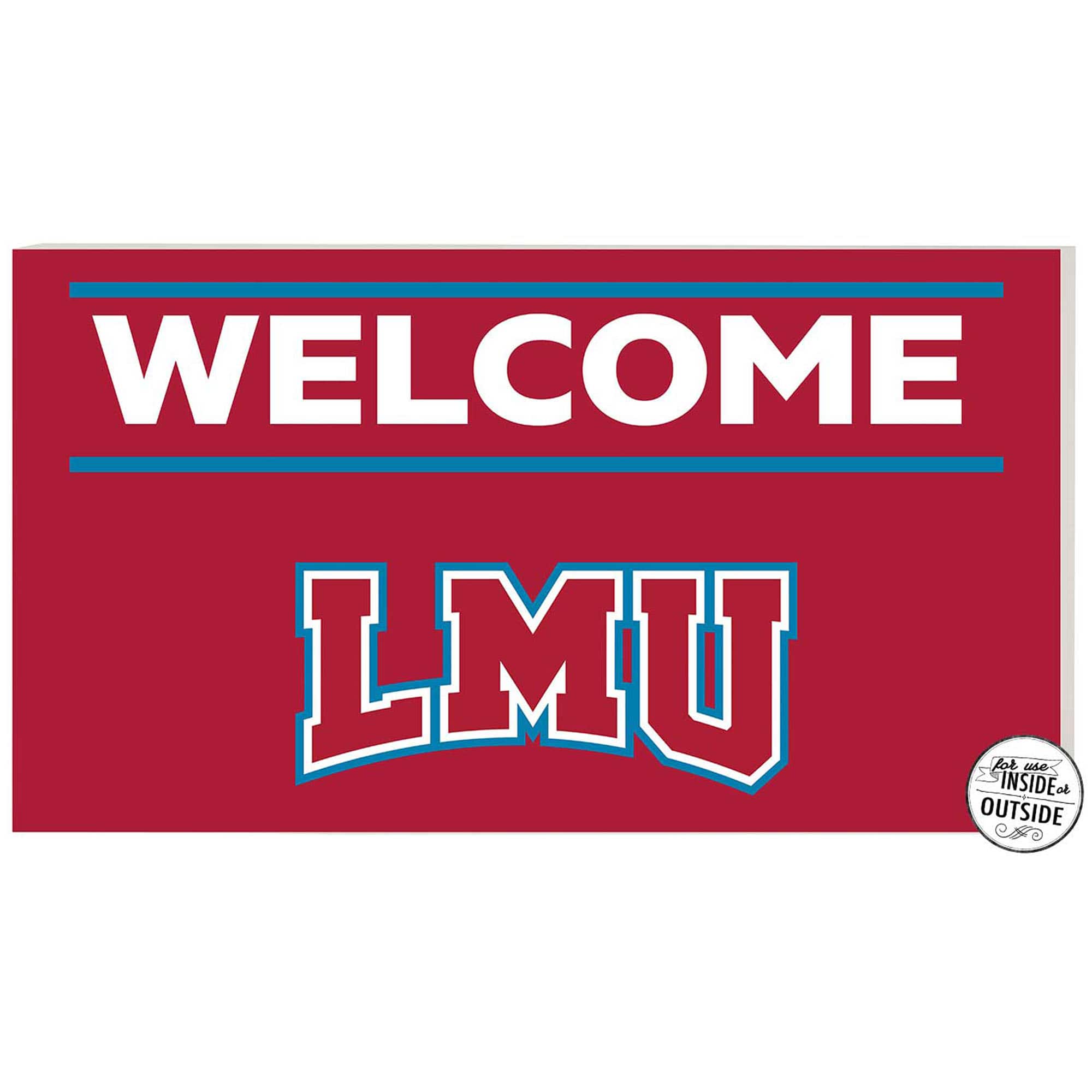 Jardine - Loyola Marymount Lions 11" x 20" Indoor/Outdoor In This House Sign - Maroon