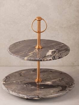 GAURI KOHLI - Heavenly Cake Stand - Shades of brown