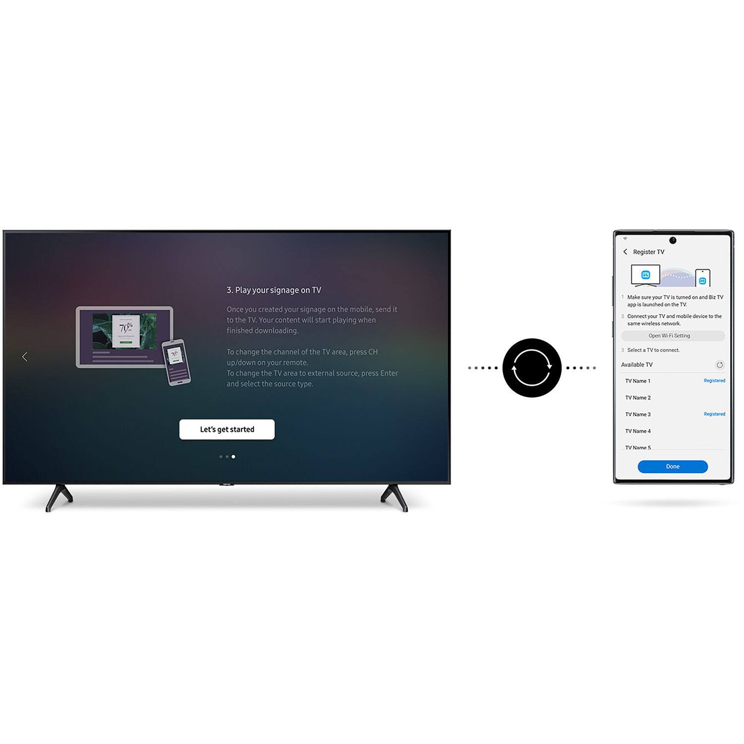Alt View Zoom 14. Samsung - 50" CLASS BE50T-H LED 4K Commercial Grade TV.