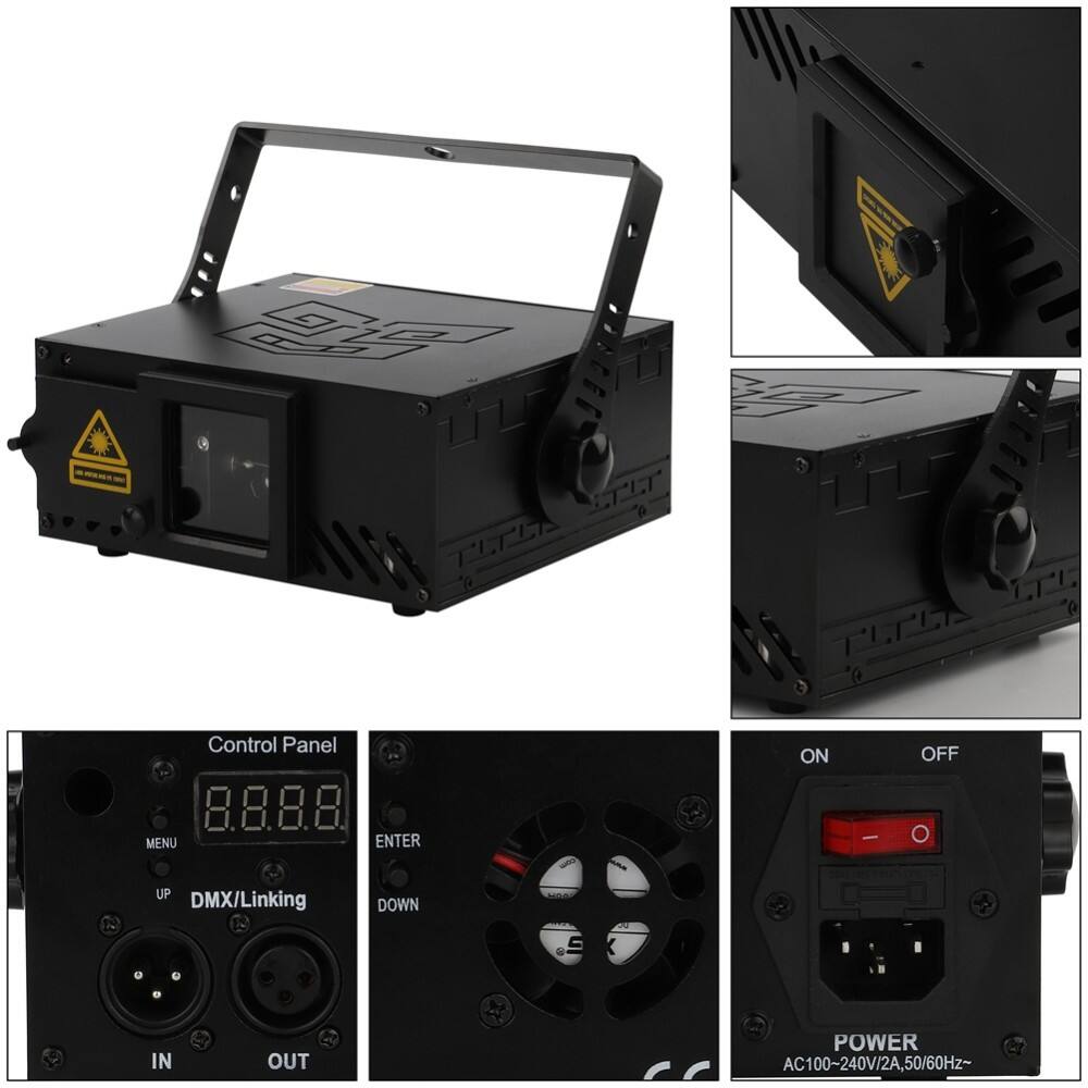 Control Panel  
8.8.8.8  
MENU ENTER ON - OFF UP DMX/Linking DOWN C IN OUT POWER AC100-240V/2A,50/60Hz~