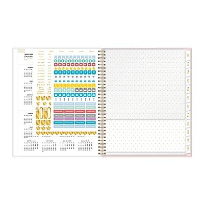 Alt View 4. Blue Sky - 2026 Day Designer Coming Up Roses Blush 8.5" x 11"  Weekly & Monthly Planner, Plastic Cover - Multicolored.