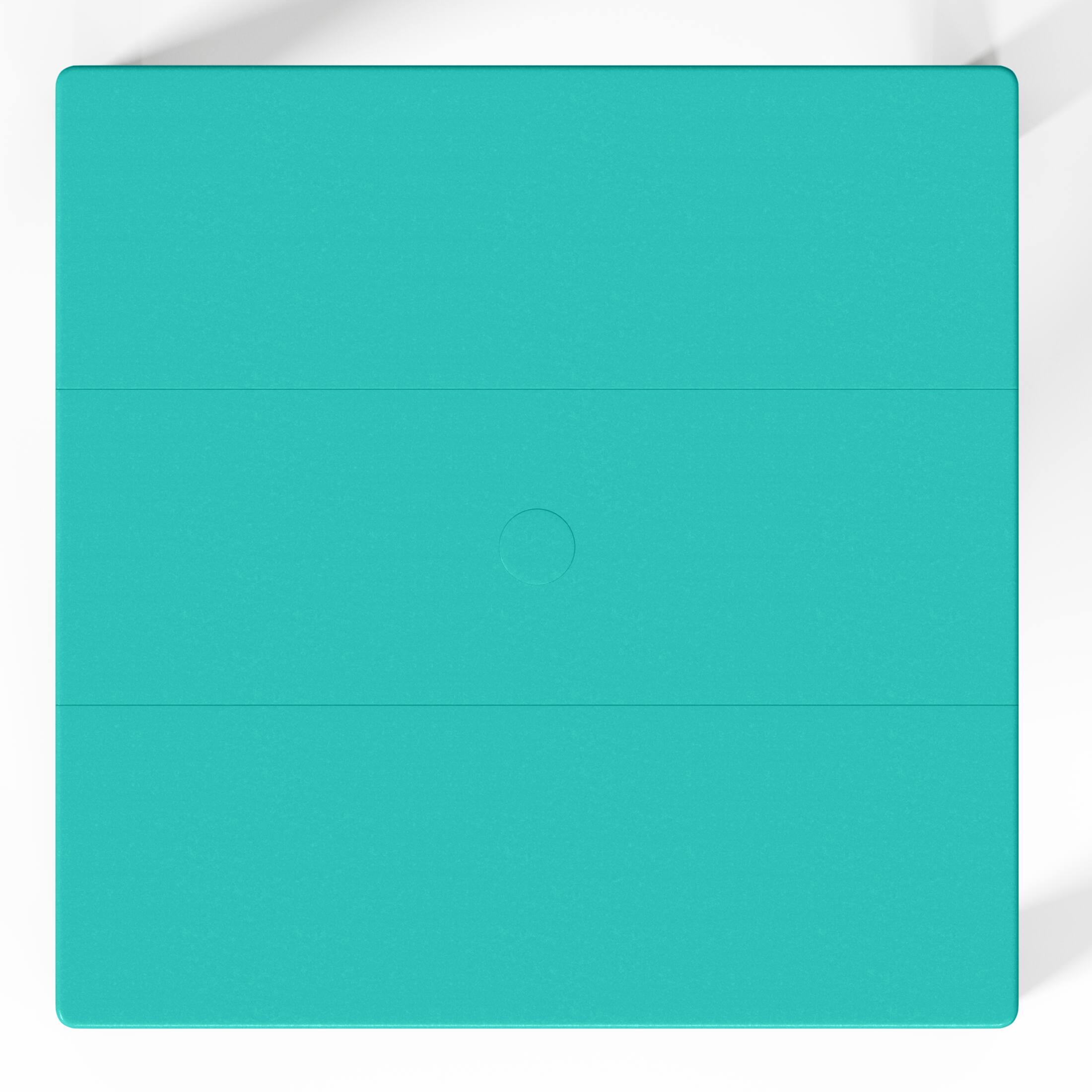 Alt View 3. WestinTrends - WestinTrends Treehouse Kids 24" Wide HDPE Plastic Childrens Square Dinner Table - Turquoise.